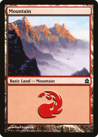 Mountain (313) [Commander 2011] - The Mythic Store | 24h Order Processing