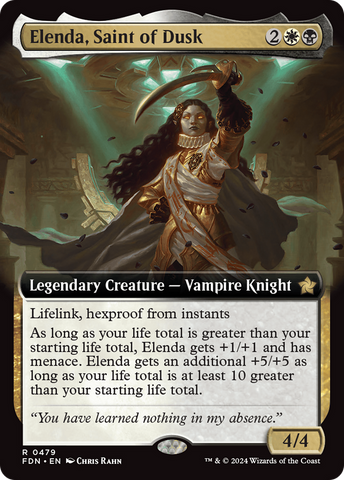 Elenda, Saint of Dusk (Extended Art) [Foundations] - The Mythic Store | 24h Order Processing