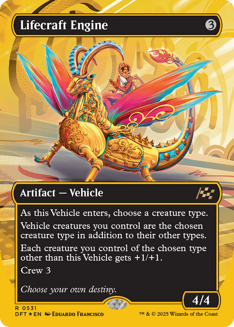 Lifecraft Engine (Borderless) (First-Place Foil) [Aetherdrift] - The Mythic Store | 24h Order Processing