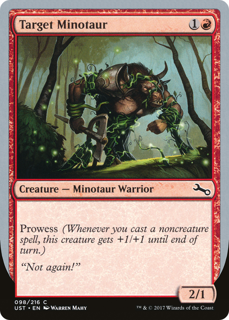 Target Minotaur (Vine Art) [Unstable] - The Mythic Store | 24h Order Processing