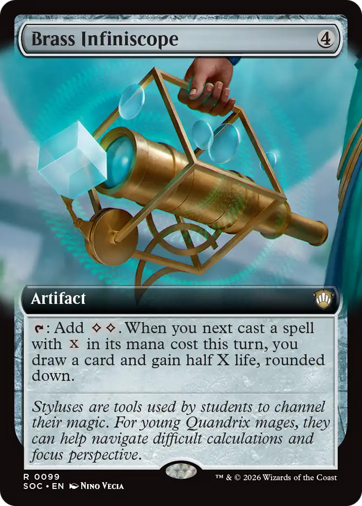 Brass Infiniscope (Extended Art) [Secrets of Strixhaven Commander] - The Mythic Store | 24h Order Processing