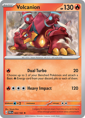 Volcanion (022/182) [Scarlet & Violet: Paradox Rift] - The Mythic Store | 24h Order Processing