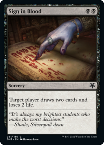 Sign in Blood [Game Night: Free-for-All] - The Mythic Store | 24h Order Processing