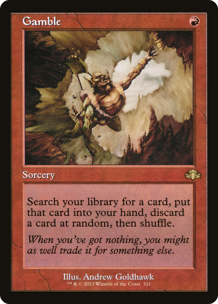 Gamble (Retro) [Dominaria Remastered] - The Mythic Store | 24h Order Processing
