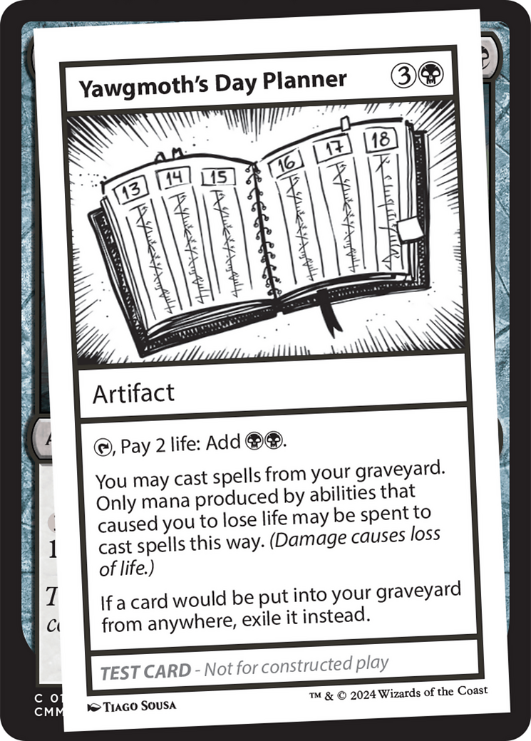 Yawgmoth's Day Planner [Mystery Booster 2 Playtest Cards] - The Mythic Store | 24h Order Processing