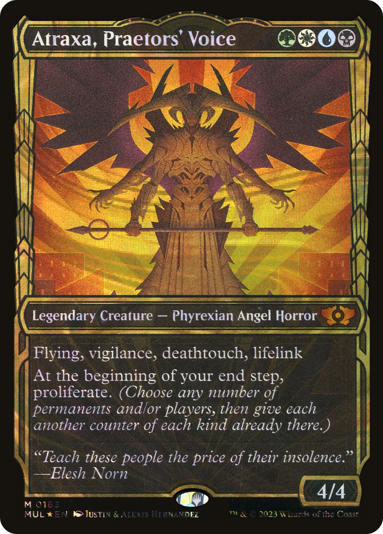 Atraxa, Praetors' Voice (Halo Foil) [Multiverse Legends] - The Mythic Store | 24h Order Processing