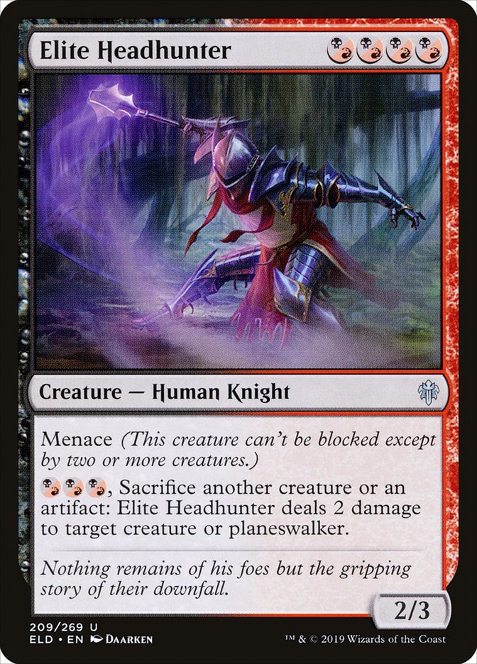 Elite Headhunter [Throne of Eldraine] - The Mythic Store | 24h Order Processing