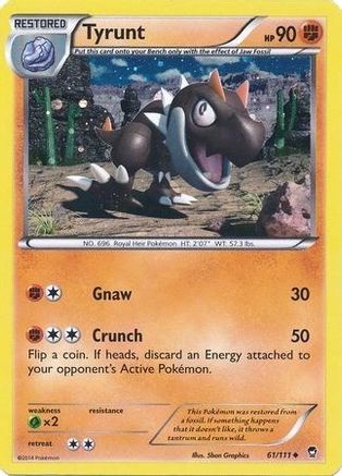 Tyrunt (61/111) (Cosmos Holo) [XY: Furious Fists] - The Mythic Store | 24h Order Processing