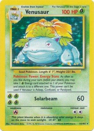 Venusaur (15/102) [Base Set Unlimited] - The Mythic Store | 24h Order Processing