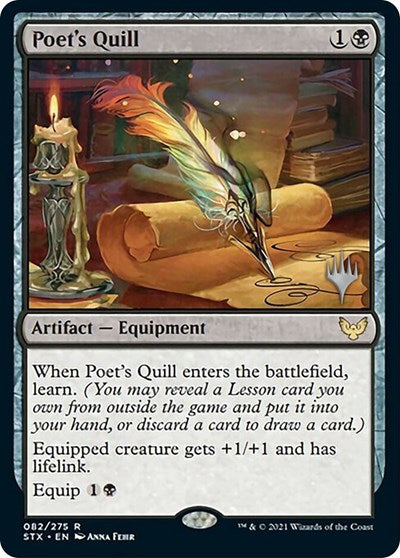 Poet's Quill (Promo Pack) [Strixhaven: School of Mages Promos] - The Mythic Store | 24h Order Processing