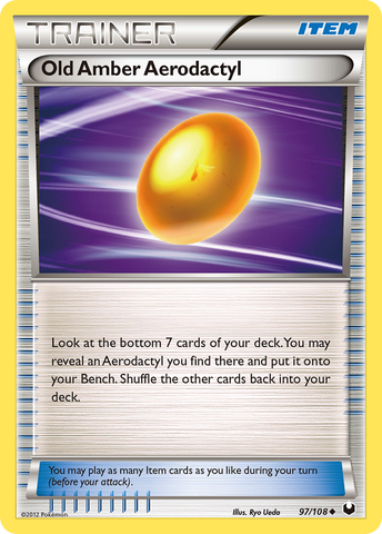 Old Amber Aerodactyl (97/108) [Black & White: Dark Explorers] - The Mythic Store | 24h Order Processing