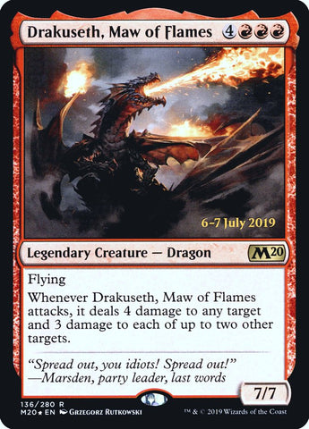 Drakuseth, Maw of Flames [Core Set 2020 Prerelease Promos] - The Mythic Store | 24h Order Processing