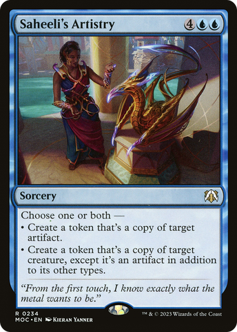 Saheeli's Artistry [March of the Machine Commander] - The Mythic Store | 24h Order Processing