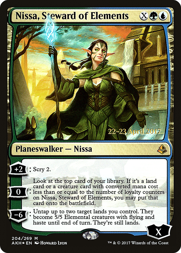 Nissa, Steward of Elements [Amonkhet Prerelease Promos] - The Mythic Store | 24h Order Processing
