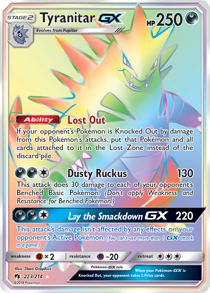 Tyranitar GX (223/214) [Sun & Moon: Lost Thunder] - The Mythic Store | 24h Order Processing