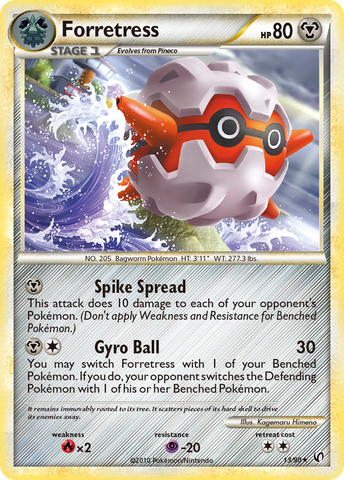 Forretress (13/90) [HeartGold & SoulSilver: Undaunted] - The Mythic Store | 24h Order Processing