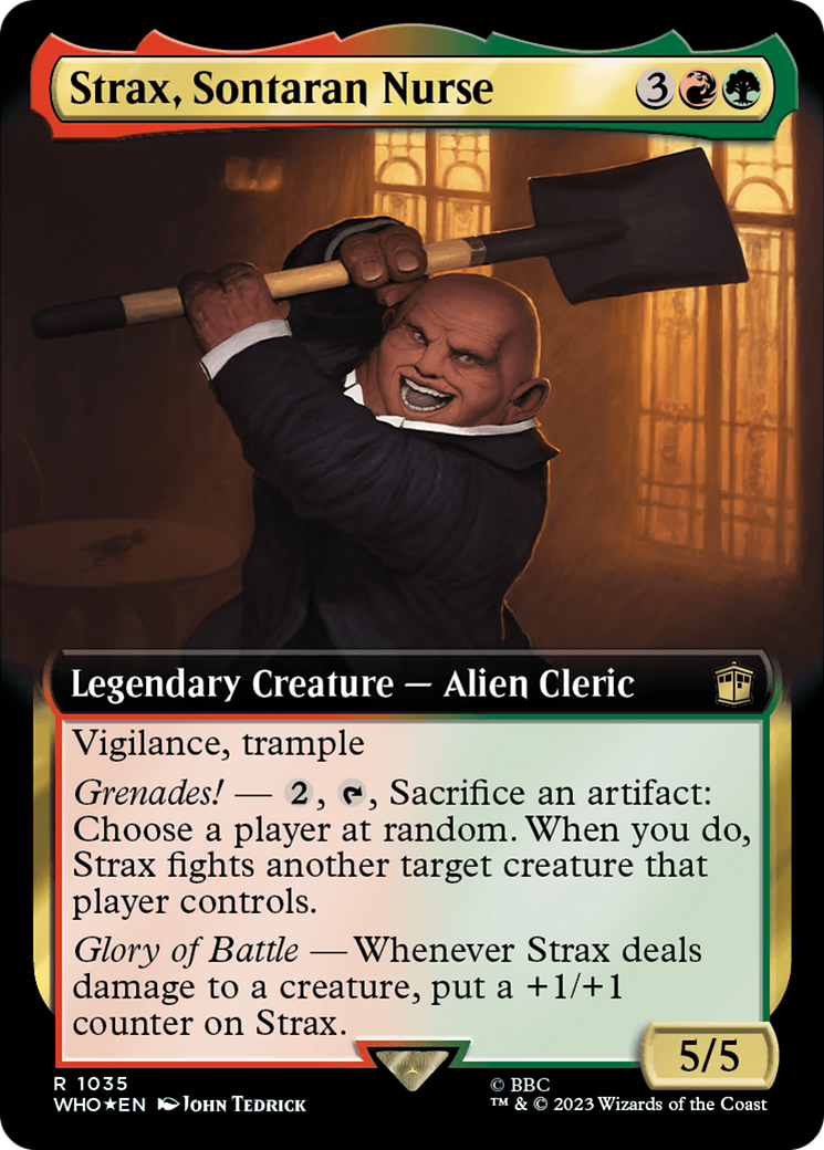 Strax, Sontaran Nurse (Extended Art) (Surge Foil) [Doctor Who] - The Mythic Store | 24h Order Processing