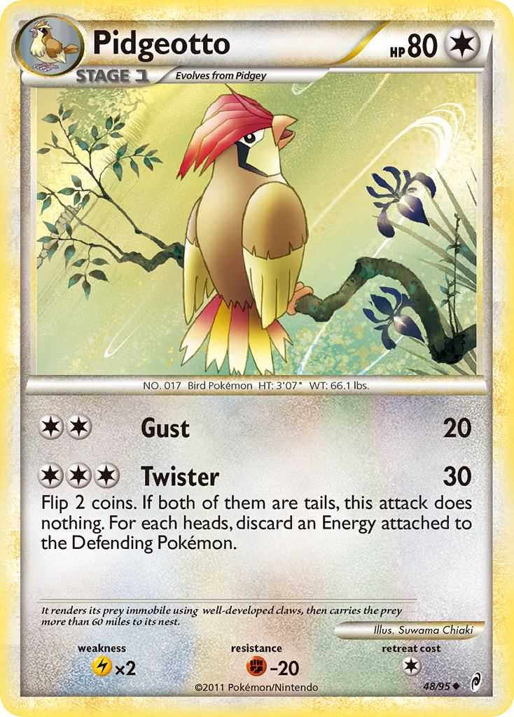 Pidgeotto (48/95) [HeartGold & SoulSilver: Call of Legends] - The Mythic Store | 24h Order Processing