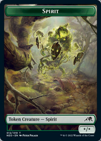 Spirit Token (012) [Kamigawa: Neon Dynasty Tokens] - The Mythic Store | 24h Order Processing