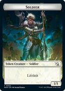Soldier // Teferi Akosa of Zhalfir Emblem Double-Sided Token [March of the Machine Tokens] - The Mythic Store | 24h Order Processing