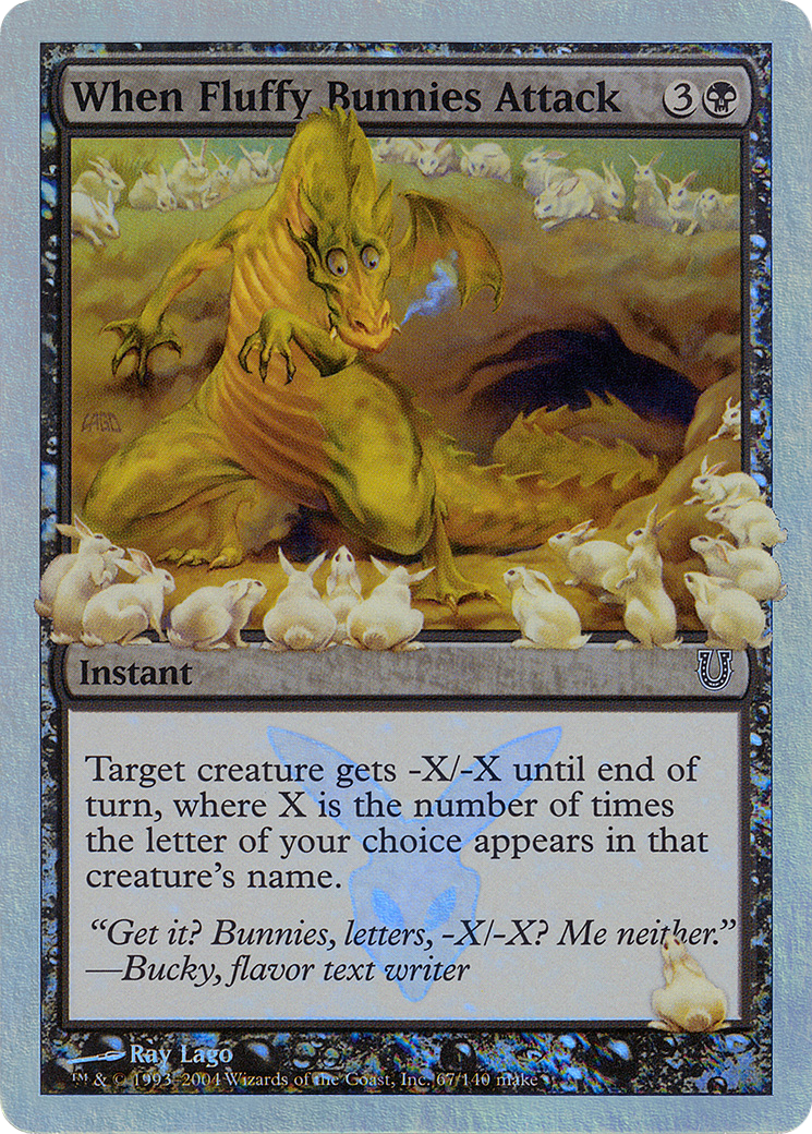 When Fluffy Bunnies Attack (Alternate Foil) [Unhinged] - The Mythic Store | 24h Order Processing