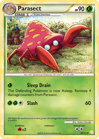 Parasect (48/123) [HeartGold & SoulSilver: Base Set] - The Mythic Store | 24h Order Processing