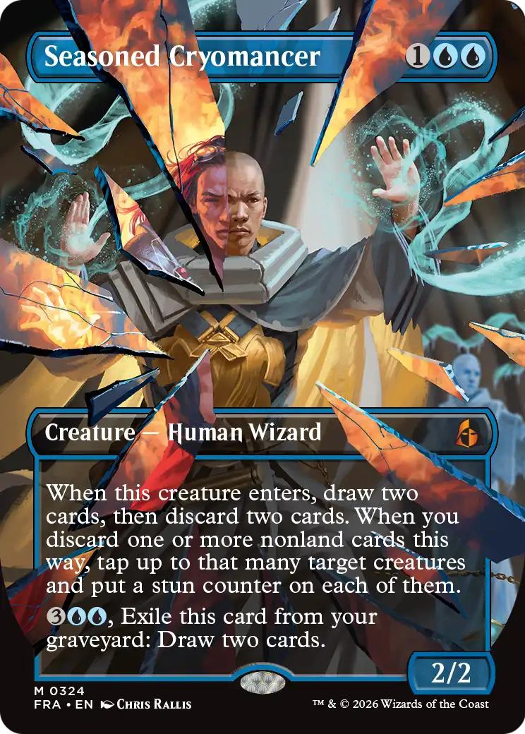 Seasoned Cryomancer (Borderless) (0324) [Reality Fracture] - The Mythic Store | 24h Order Processing