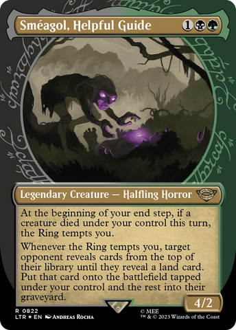 Smeagol, Helpful Guide (Showcase) (Surge Foil) [The Lord of the Rings: Tales of Middle-Earth] - The Mythic Store | 24h Order Processing