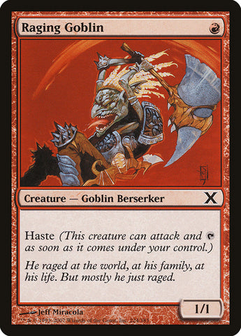 Raging Goblin [Tenth Edition] - The Mythic Store | 24h Order Processing