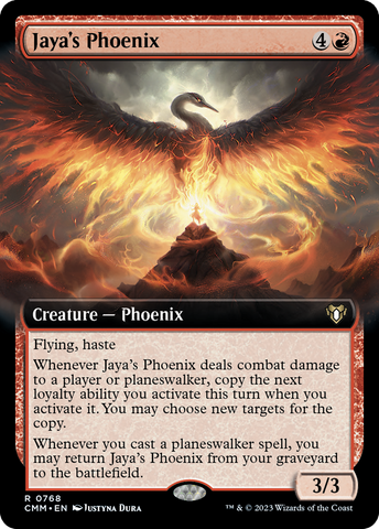 Jaya's Phoenix (Extended Art) [Commander Masters] - The Mythic Store | 24h Order Processing