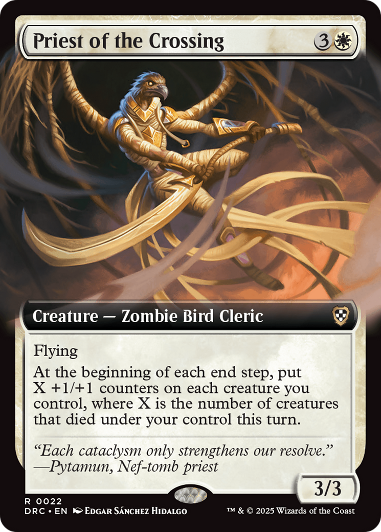 Priest of the Crossing (Extended Art) [Aetherdrift Commander] - The Mythic Store | 24h Order Processing
