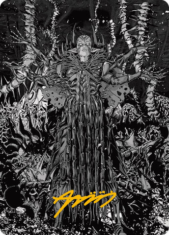 Nissa, Ascended Animist Art Card (Gold-Stamped Signature) [Phyrexia: All Will Be One Art Series] - The Mythic Store | 24h Order Processing