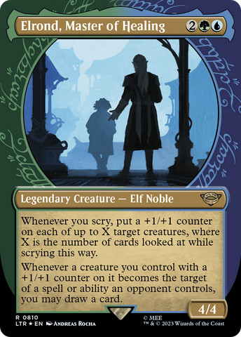 Elrond, Master of Healing (Showcase) (Surge Foil) [The Lord of the Rings: Tales of Middle-Earth] - The Mythic Store | 24h Order Processing