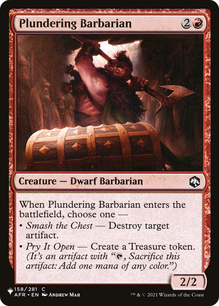 Plundering Barbarian [The List] - The Mythic Store | 24h Order Processing