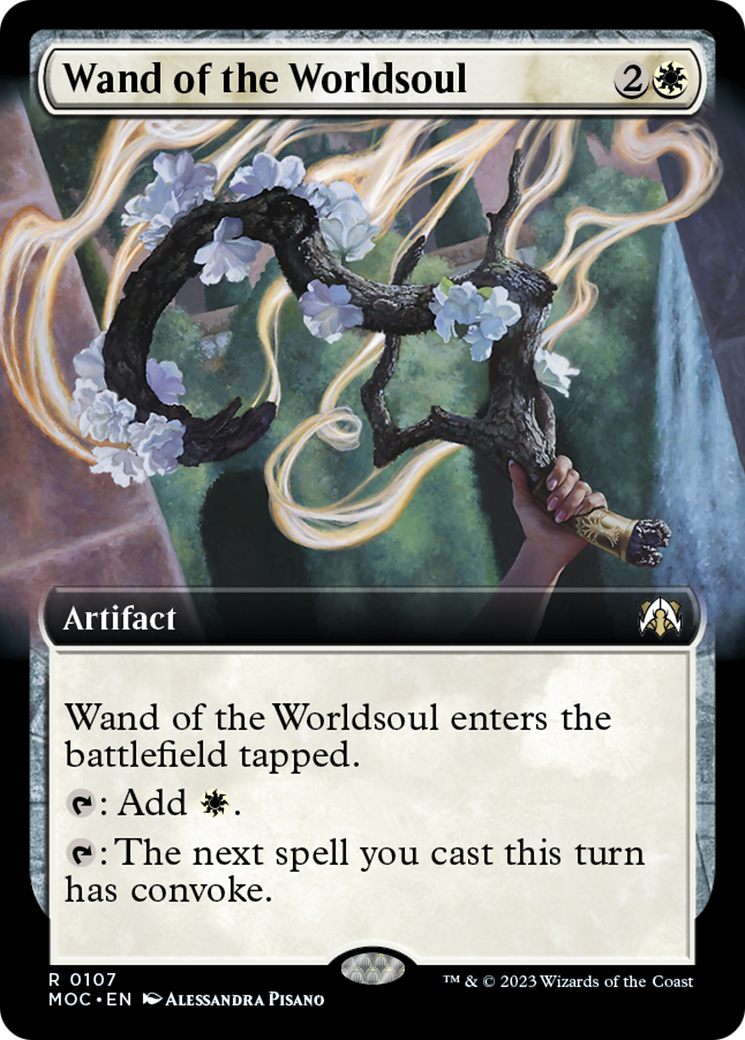 Wand of the Worldsoul (Extended Art) [March of the Machine Commander] - The Mythic Store | 24h Order Processing