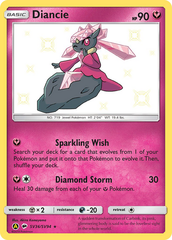 Diancie (SV36/SV94) [Sun & Moon: Hidden Fates - Shiny Vault] - The Mythic Store | 24h Order Processing