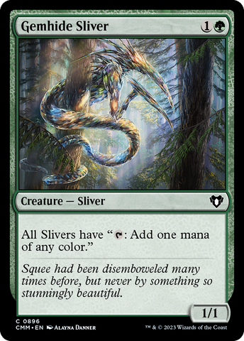 Gemhide Sliver [Commander Masters] - The Mythic Store | 24h Order Processing