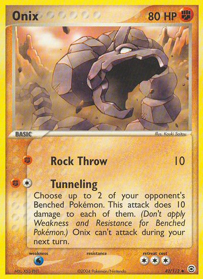 Onix (42/112) [EX: FireRed & LeafGreen] - The Mythic Store | 24h Order Processing