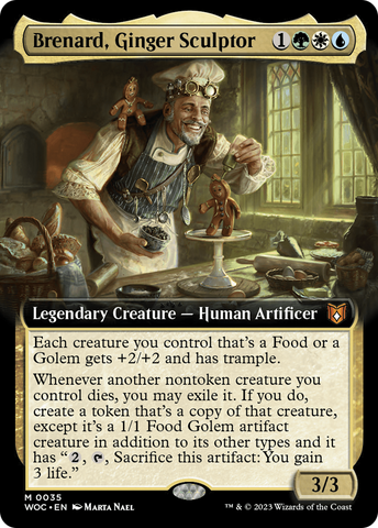 Brenard, Ginger Sculptor (Extended Art) [Wilds of Eldraine Commander] - The Mythic Store | 24h Order Processing