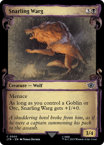 Snarling Warg [The Lord of the Rings: Tales of Middle-Earth Showcase Scrolls] - The Mythic Store | 24h Order Processing