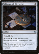 Talisman of Hierarchy [Commander Legends: Battle for Baldur's Gate] - The Mythic Store | 24h Order Processing
