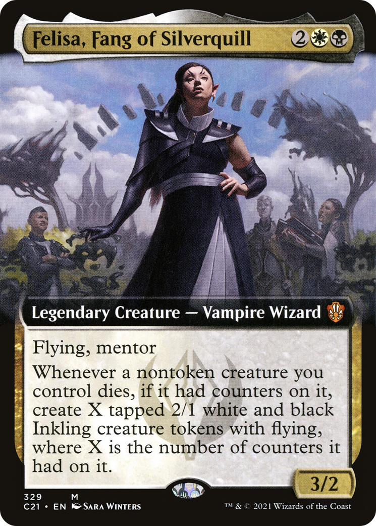 Felisa, Fang of Silverquill (Extended Art) [Commander 2021] - The Mythic Store | 24h Order Processing