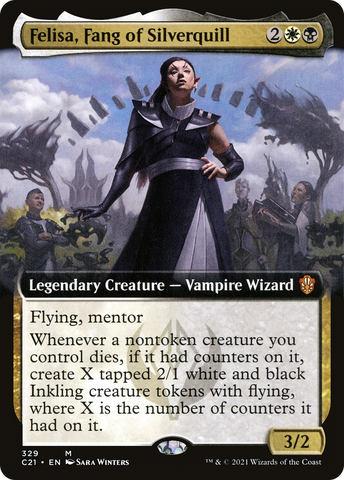 Felisa, Fang of Silverquill (Extended Art) [Commander 2021] - The Mythic Store | 24h Order Processing