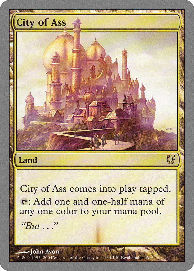 City of Ass [Unhinged] - The Mythic Store | 24h Order Processing