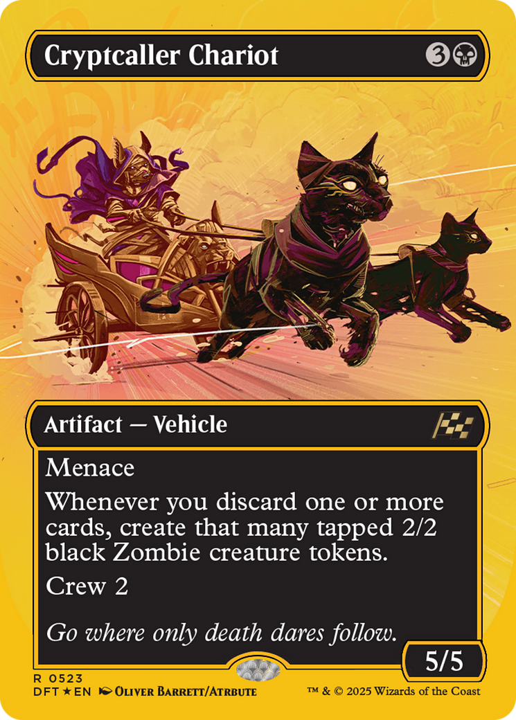 Cryptcaller Chariot (Borderless) (First-Place Foil) [Aetherdrift] - The Mythic Store | 24h Order Processing