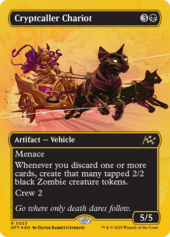 Cryptcaller Chariot (Borderless) (First-Place Foil) [Aetherdrift] - The Mythic Store | 24h Order Processing