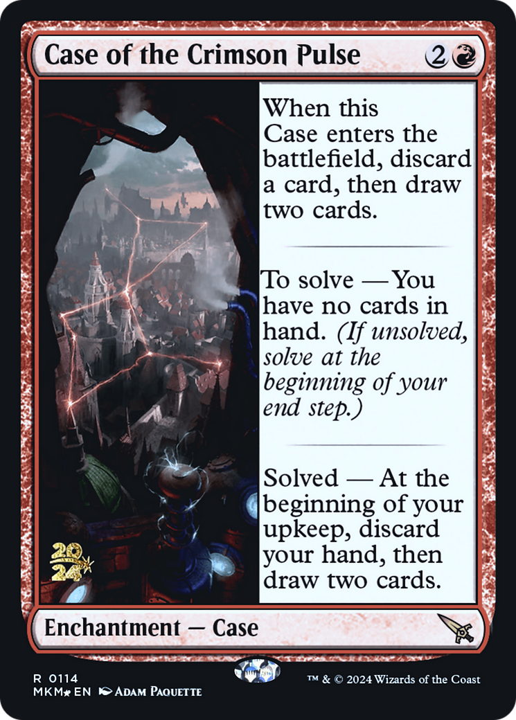 Case of the Crimson Pulse [Murders at Karlov Manor Prerelease Promos] - The Mythic Store | 24h Order Processing