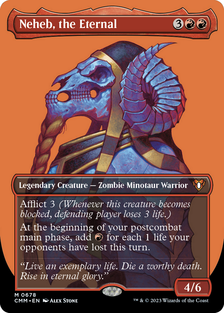 Neheb, the Eternal (Borderless Profile) [Commander Masters] - The Mythic Store | 24h Order Processing