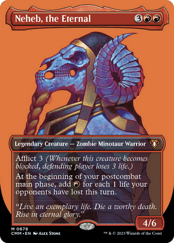Neheb, the Eternal (Borderless Profile) [Commander Masters] - The Mythic Store | 24h Order Processing