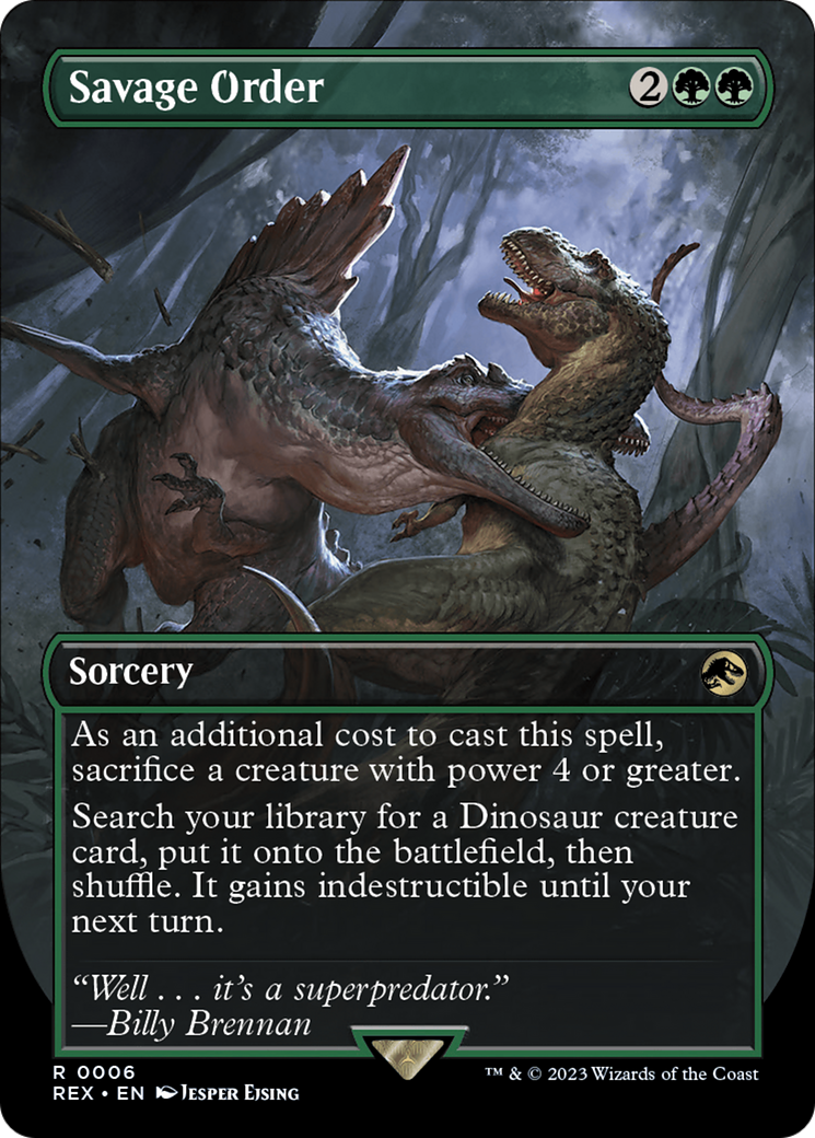 Savage Order (Borderless) [Jurassic World Collection] - The Mythic Store | 24h Order Processing